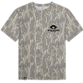 Blue Otter Mossy Oak Bottomland Camo Logo Tee