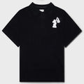 Rhude Men's Pique Boxy Polo Shirt Black